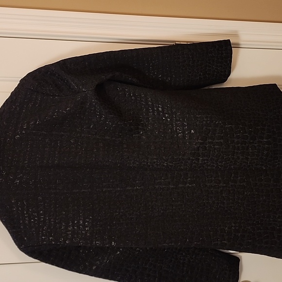 Chico's Black Textured Women's Cape - Picture 4 of 4